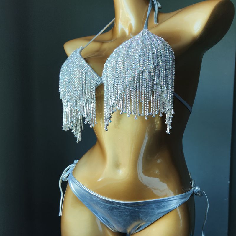 Diamond Flowing Bikini Night Beachwear Swimwear mesjo