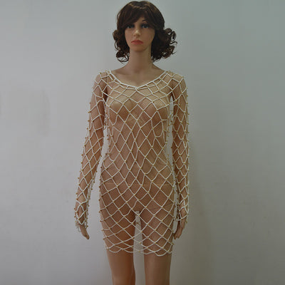 Net Cover-Up Swimwear Beachwear mesjo