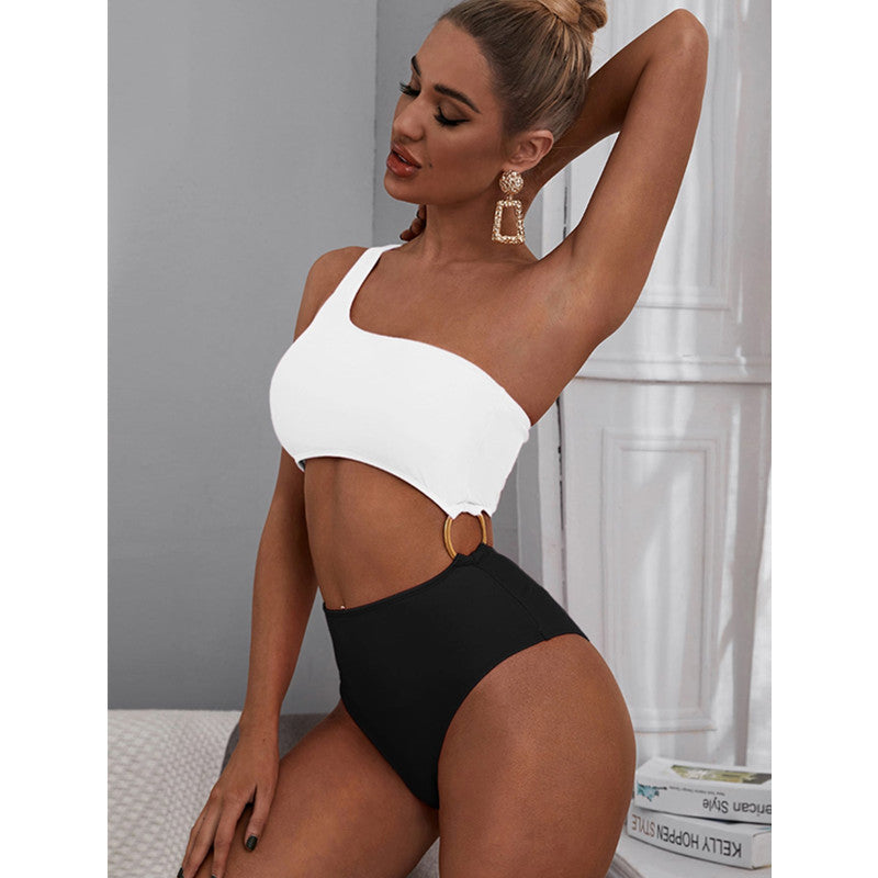 Lace-up Bikini One-piece Hollow Swimsuit Multi Design 3style mesjo