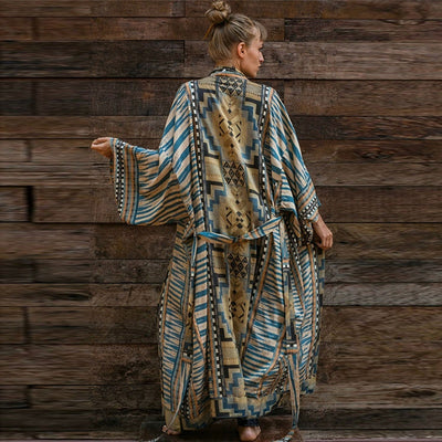 Multi Print Beach Coverup Kaftan Robe Beachwear 4style One size fits all mesjo