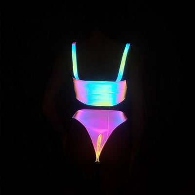 Night Reflection Dazzle Color Bikini Set mesjo
