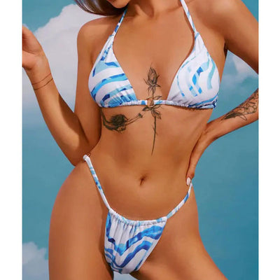 Three-Piece Bikini with Blouse top Beachwear Swimwear mesjo