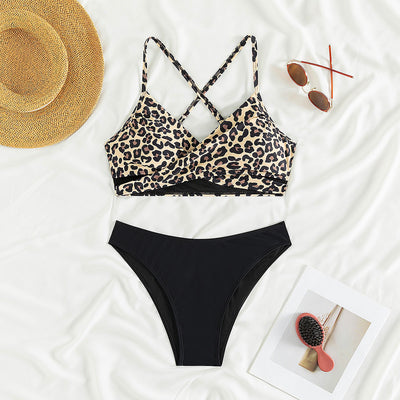 Leopard Print Split Bikini mesjo