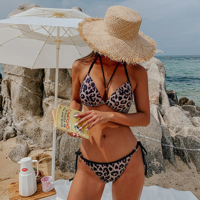Leopard Print Two-Piece Bikini Leopard mesjo