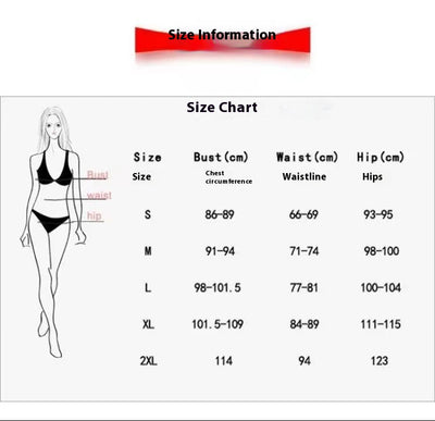 Three-Piece Printed Split Strap Tube Top Bikini Beachwear mesjo