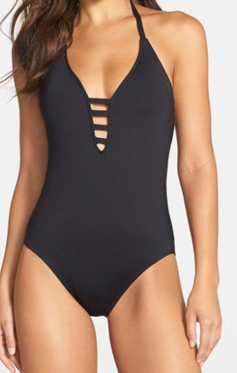 Diamond Shaped Print Finalized One Piece Beachwear Swimwear mesjo