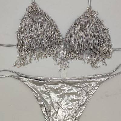 Diamond Flowing Bikini Night Beachwear Swimwear mesjo