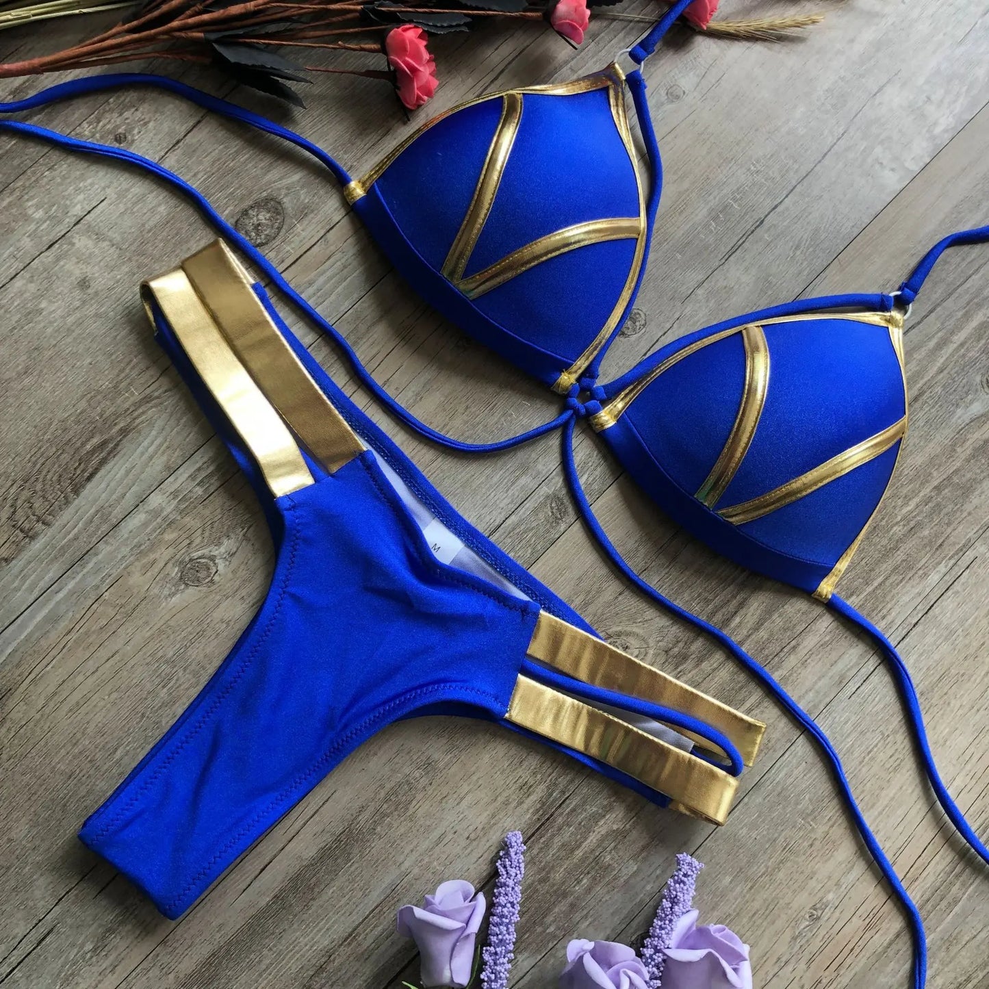 Bronzing bikini Blue