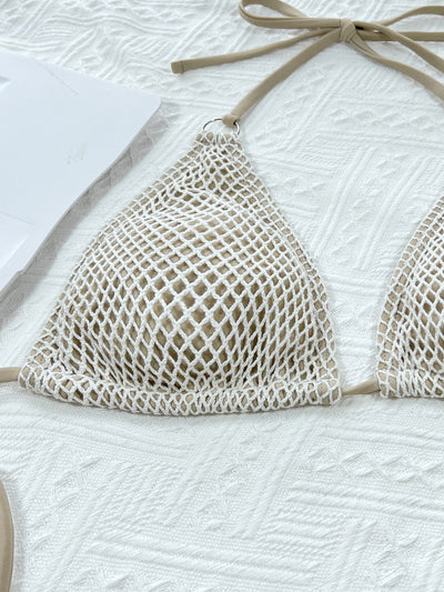 Split Tie-Sides Thong Triangle Swimwear Bikini Beachwear mesjo