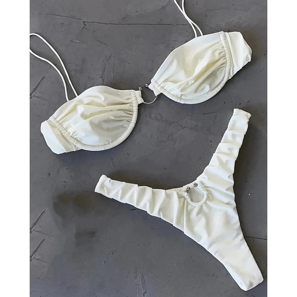 Micro Bikini Two-Piece Set Beachwear Swimwear mesjo