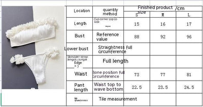 Skirted Tube Top Seperated Swimwear Bikini Beachwear mesjo