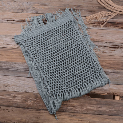 Handwoven Cutout Maxi Skirt Beachwear Swimwear Green mesjo